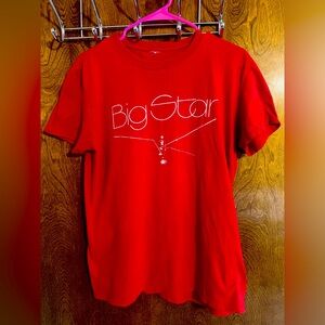 BIG STAR BAND GRAPHIC Size M RADIO CITY RED T-SHIRT (no label)